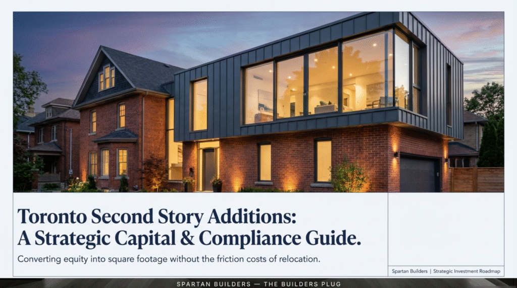 Spartan Builders, leading Toronto home addition contractors, presenting a complete guide on second story addition costs and permits